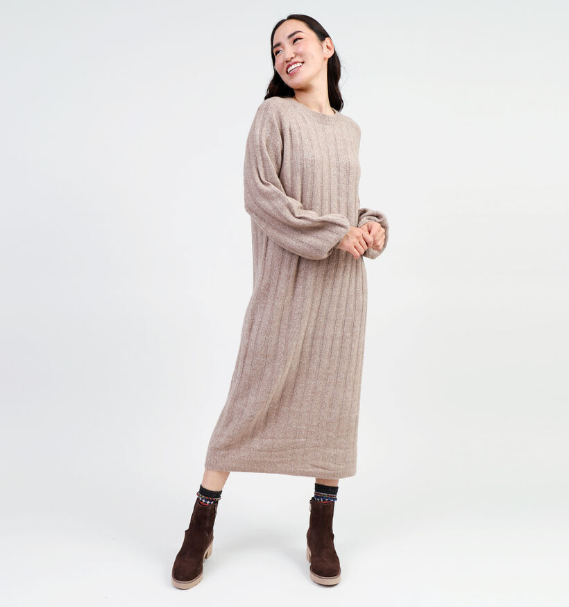 Pieces Maggy Robe pull en Taupe pour femmes (344981)