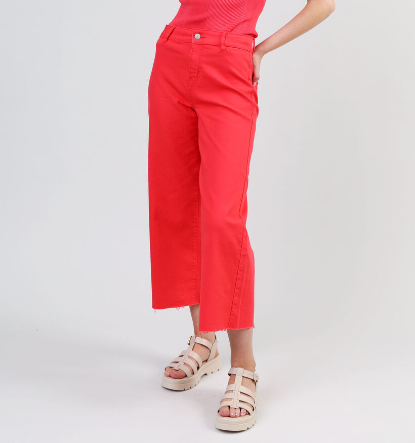 Vero Moda Wild Kayla Pantalon large en Rouge L32 pour femmes (342045)