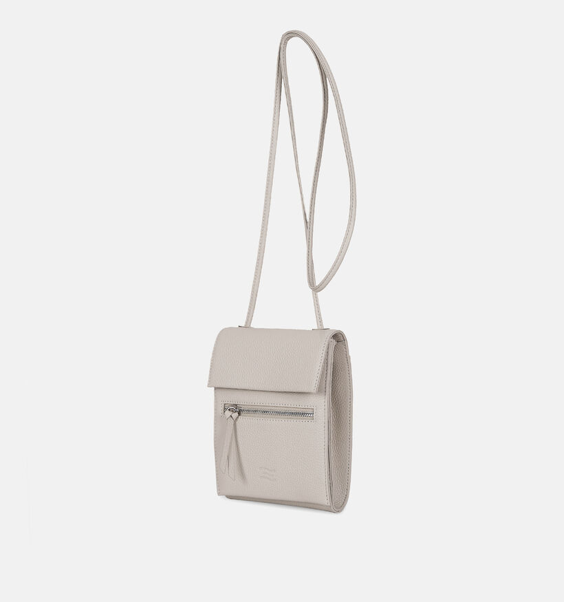 Crinkles Ecru Crossbody Tas voor dames (342318)