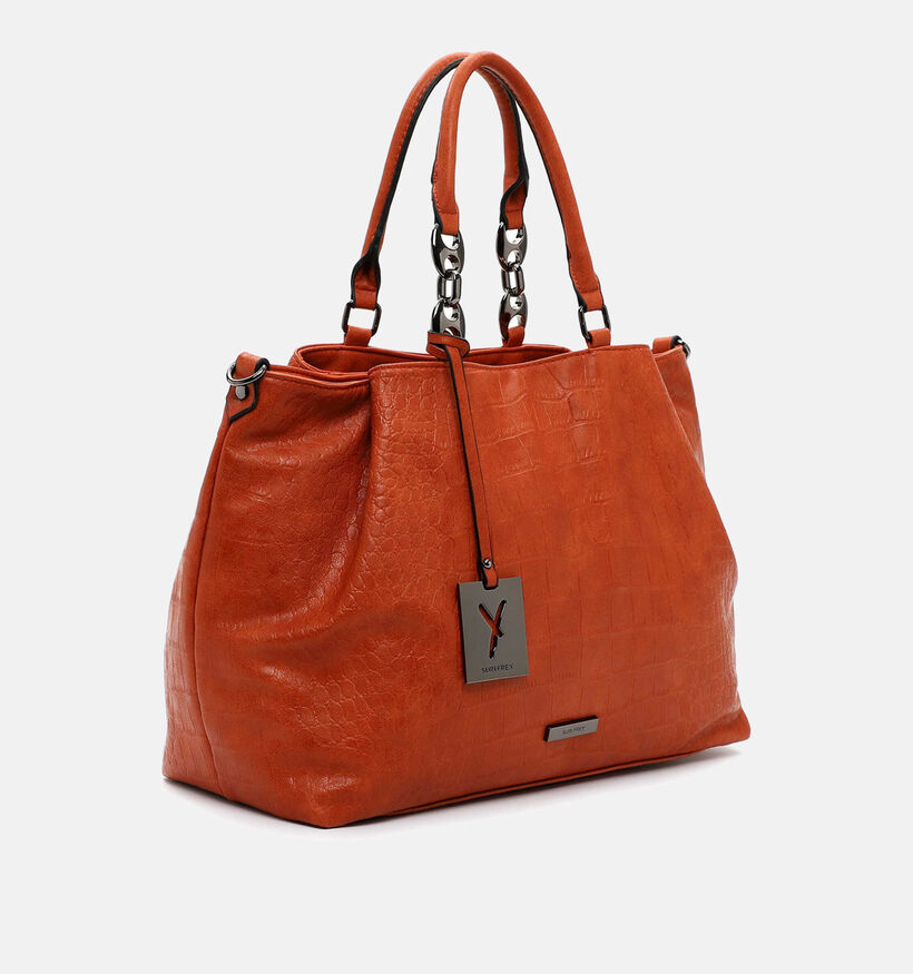 Suri Frey Hadley Oranje Shopper met rits voor dames (347901)