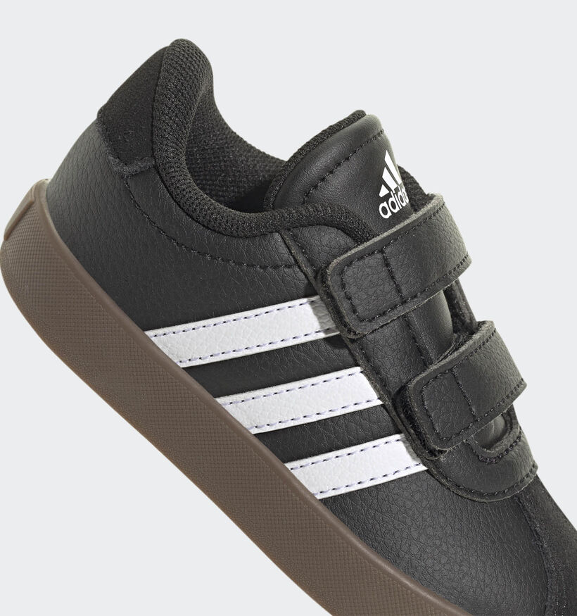 adidas VL Court 3.0 CF I Zwarte Sneakers voor jongens (350023)