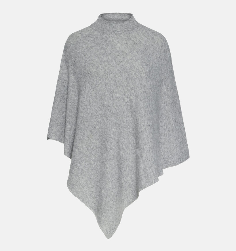 Pieces Fortuna Grijze Poncho voor dames (344998)