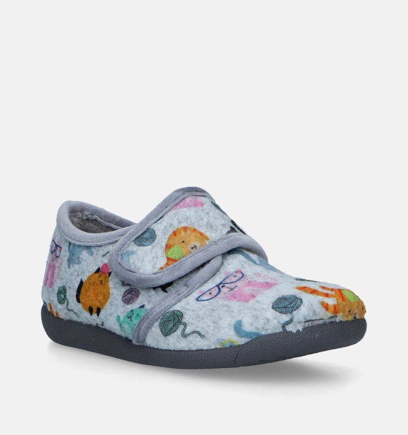 Milo & Mila Pantoufles fermées en Gris pour filles (348675)