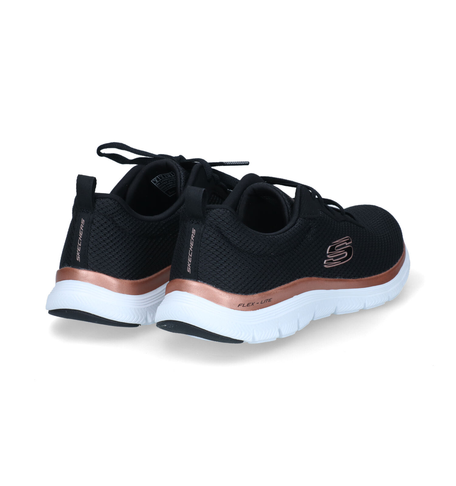 Skechers dames zwart discount flex appeal 2.0