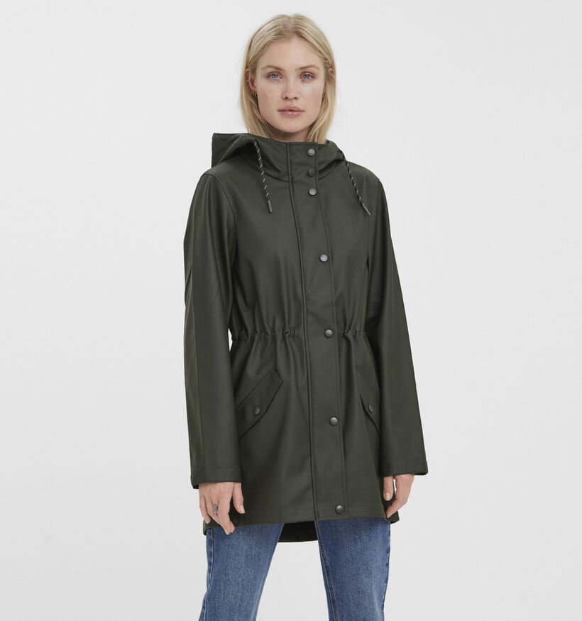 Vero Moda Malou Veste de pluie en Vert pour femmes (344059)