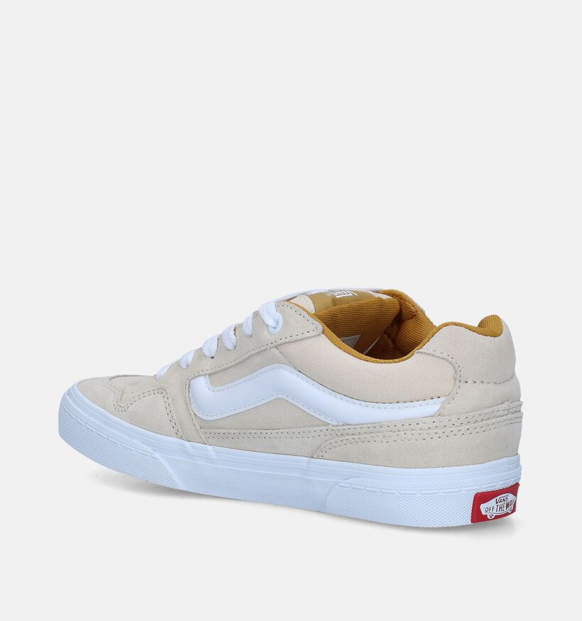 Vans Caldrone Retro Pop Baskets de skate en Beige pour femmes (343794)