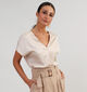 Vila Ellette Blouse en satin en Beige pour femmes (344280)