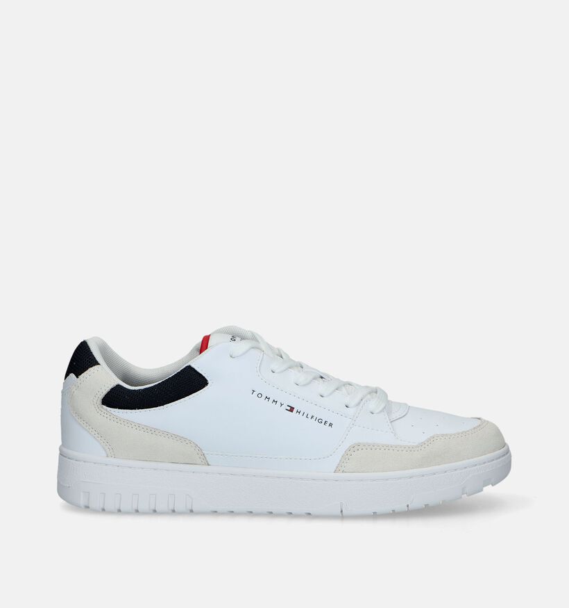 Tommy Hilfiger Basket Core LTH Mix Ess Chaussures à lacets en Blanc pour hommes (342736) - pour semelles orthopédiques