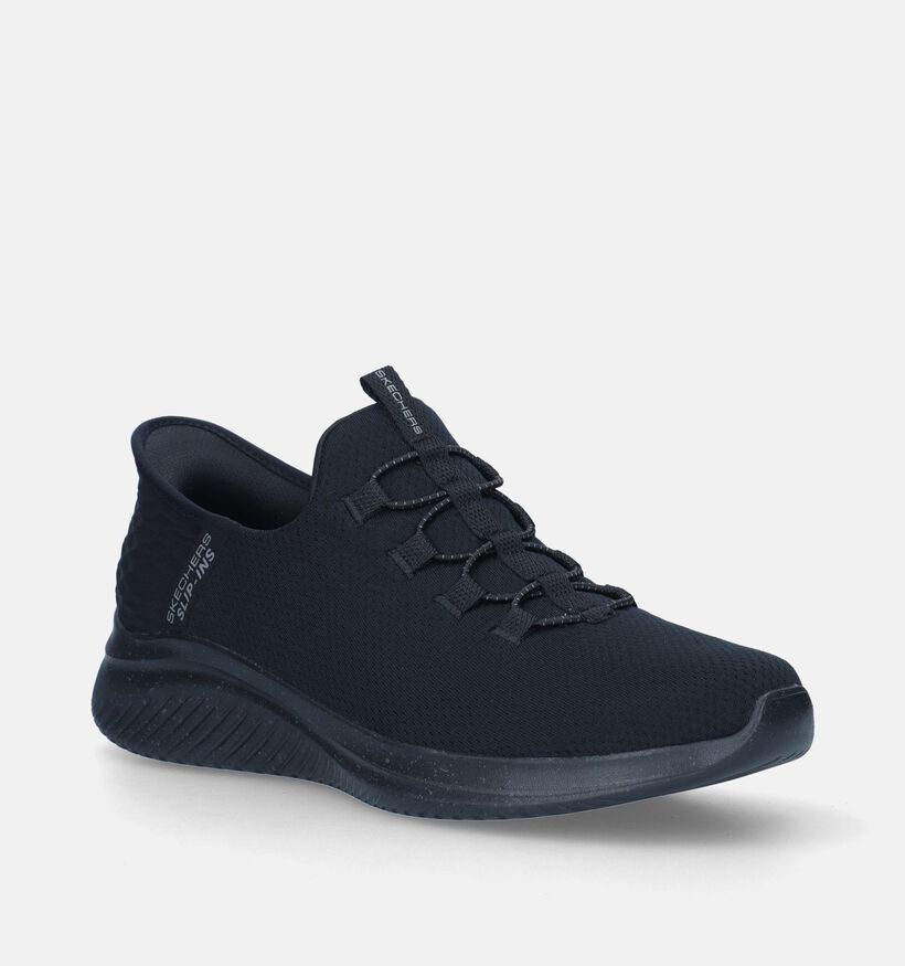 Skechers Ultra Flex 3.0 Righte Away Zwarte Slip-ins voor heren (343944) - geschikt voor steunzolen