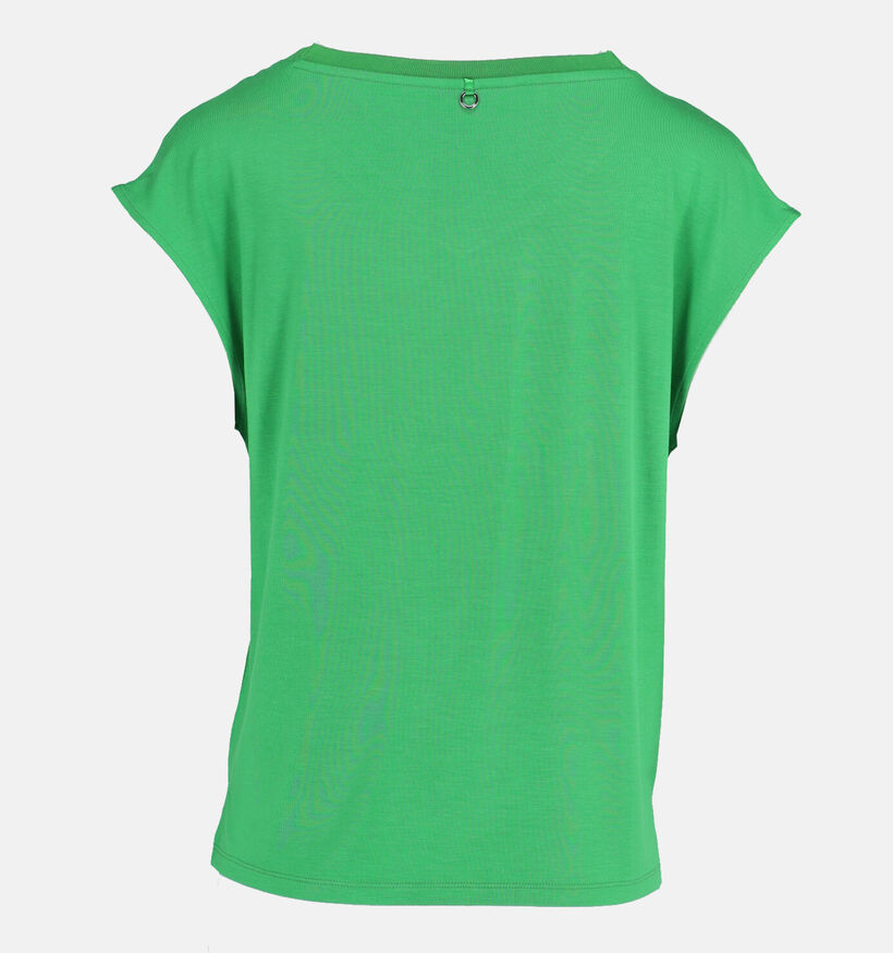 comma Groen Satijnen t-shirt voor dames (345678)