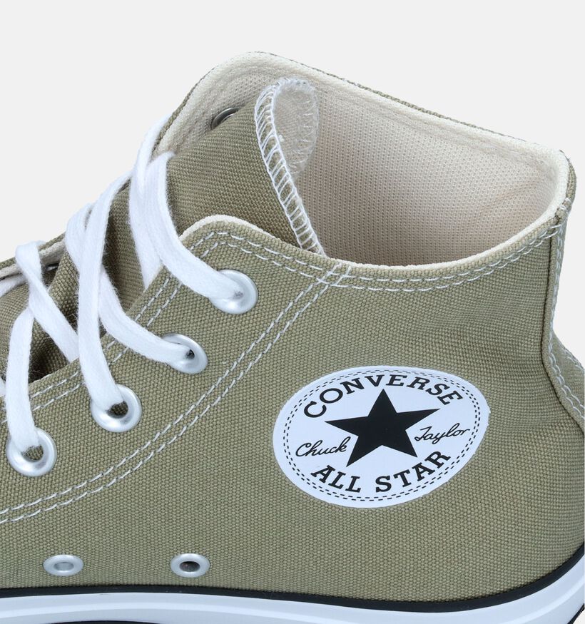 Converse Chuck Taylor All Star Lift Hi Groene Sneakers voor dames (341507)