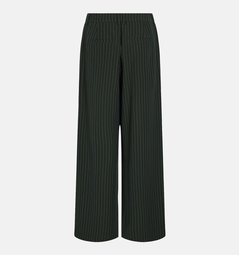 Vila Winnie Pantalon rayé en Vert pour femmes (346109)