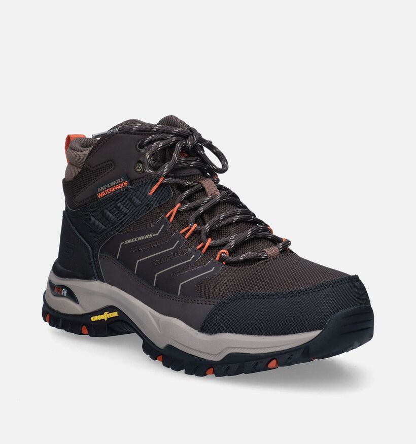 Skechers Arch Fit Dawson Raveno Bruine Wandelschoenen voor heren (346788) - geschikt voor steunzolen