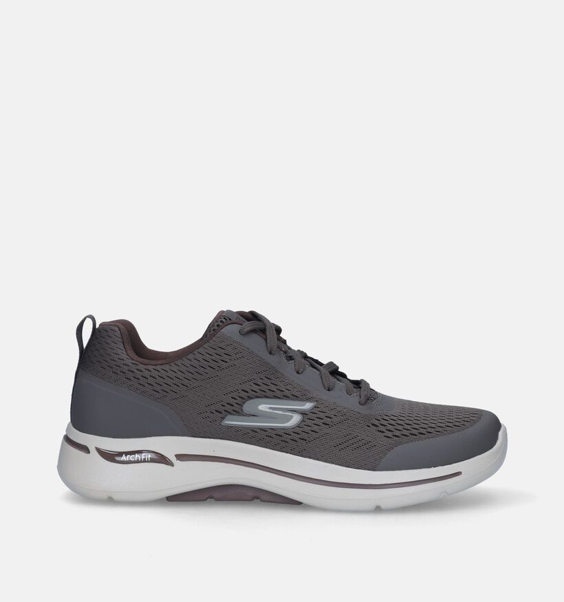 Skechers Go Walk Arch Fit Idyllic Baskets en Taupe pour hommes (343941)