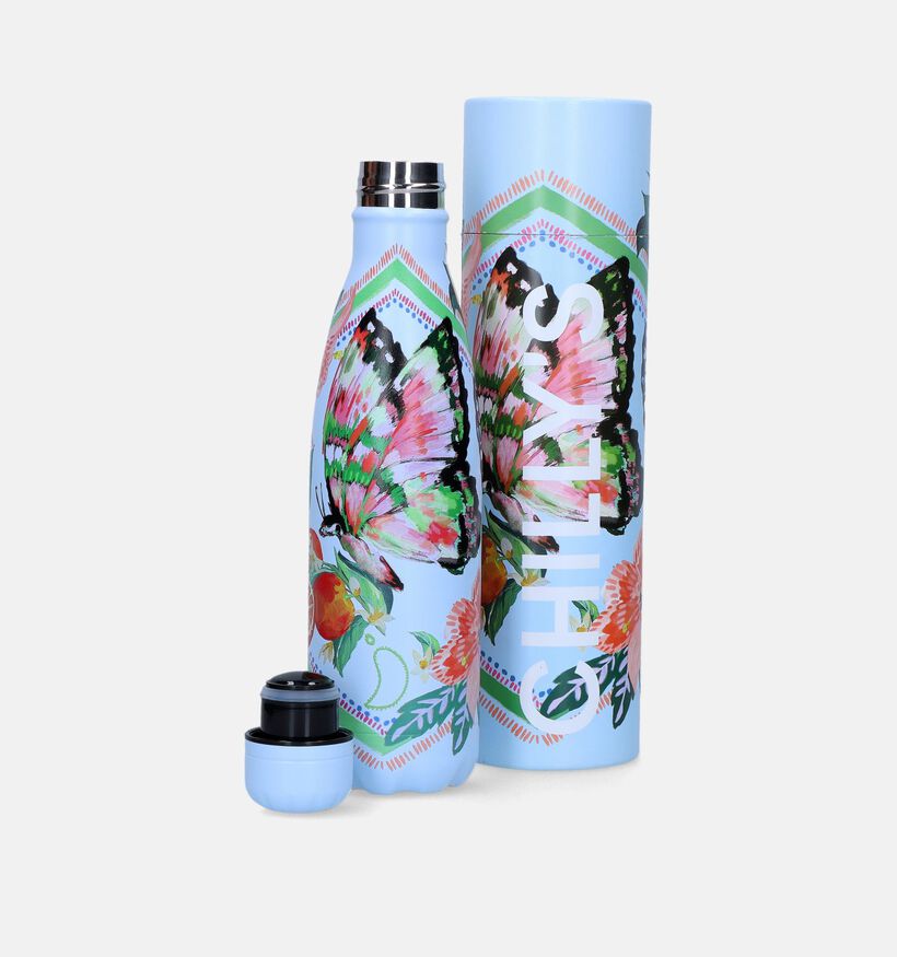 Chilly’s x Tropical Sketchbook Butterfly Blauwe Drinkfles 500ml voor dames, meisjes (348996)