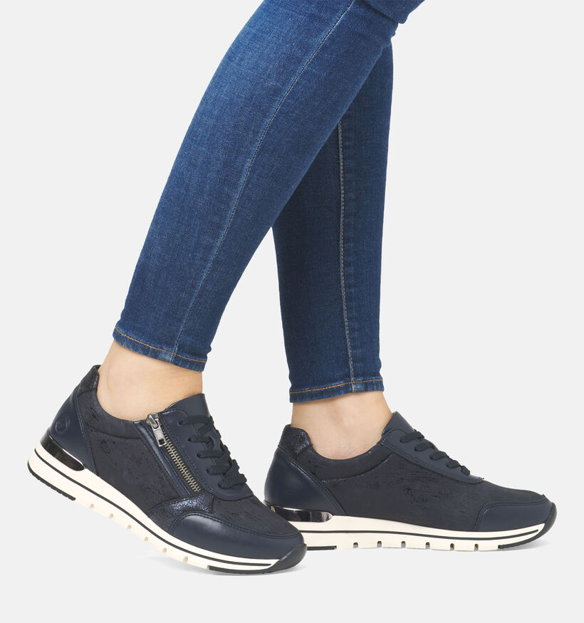 Remonte Baskets casual en Bleu foncé pour femmes (344440) - pour semelles orthopédiques