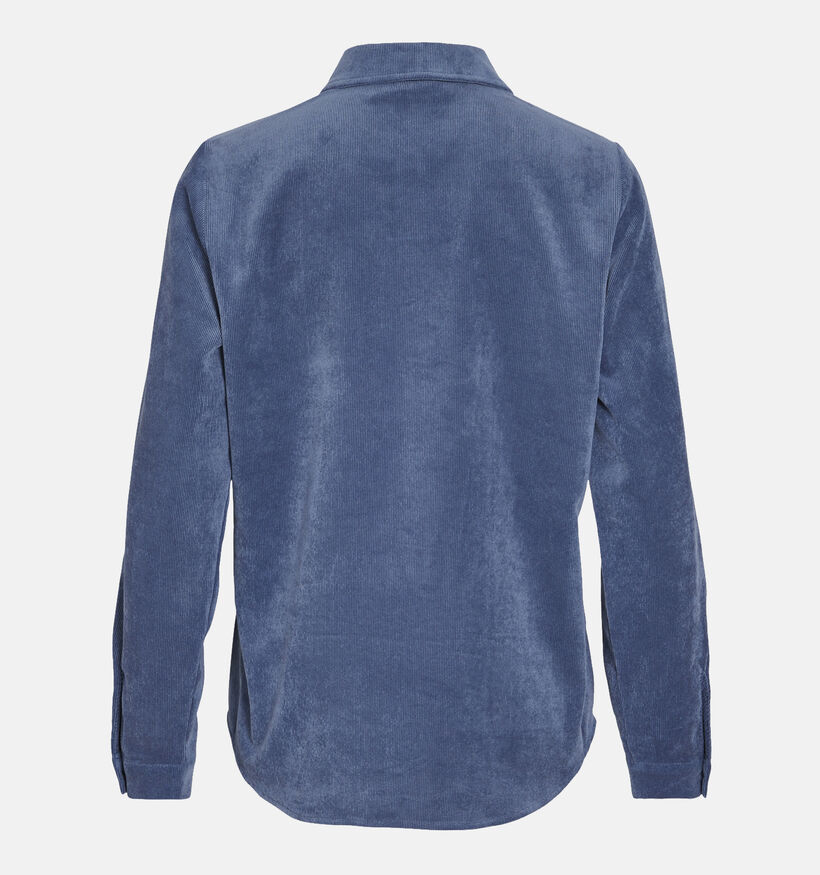 Vila Courdie Blauw Corduroy hemd voor dames (345027)