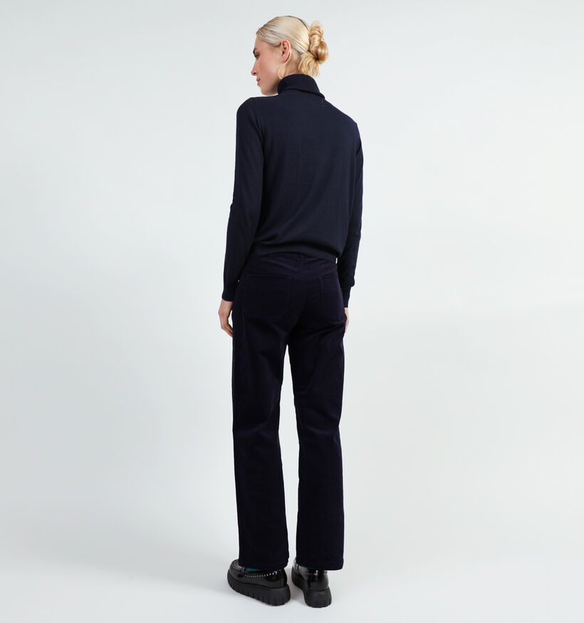 Orfeo Canelle Blauwe Wijde broek voor dames (349304)