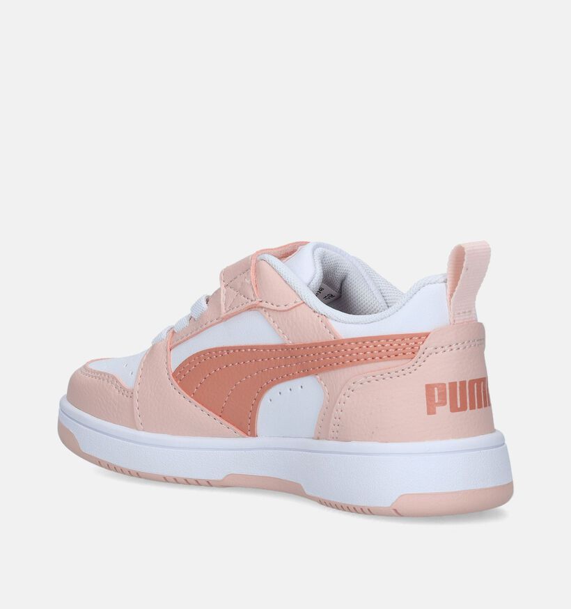 Puma Rebound v6 Roze Sneakers voor meisjes (343140)