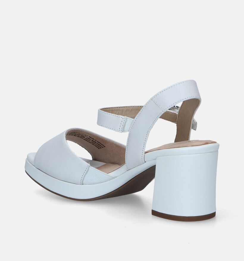 Tamaris Comfort Sandales avec talon carré en Blanc pour femmes (338169)