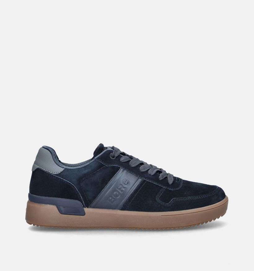 Björn Borg Tennis Low Blauwe Veterschoenen voor heren (345609) - geschikt voor steunzolen