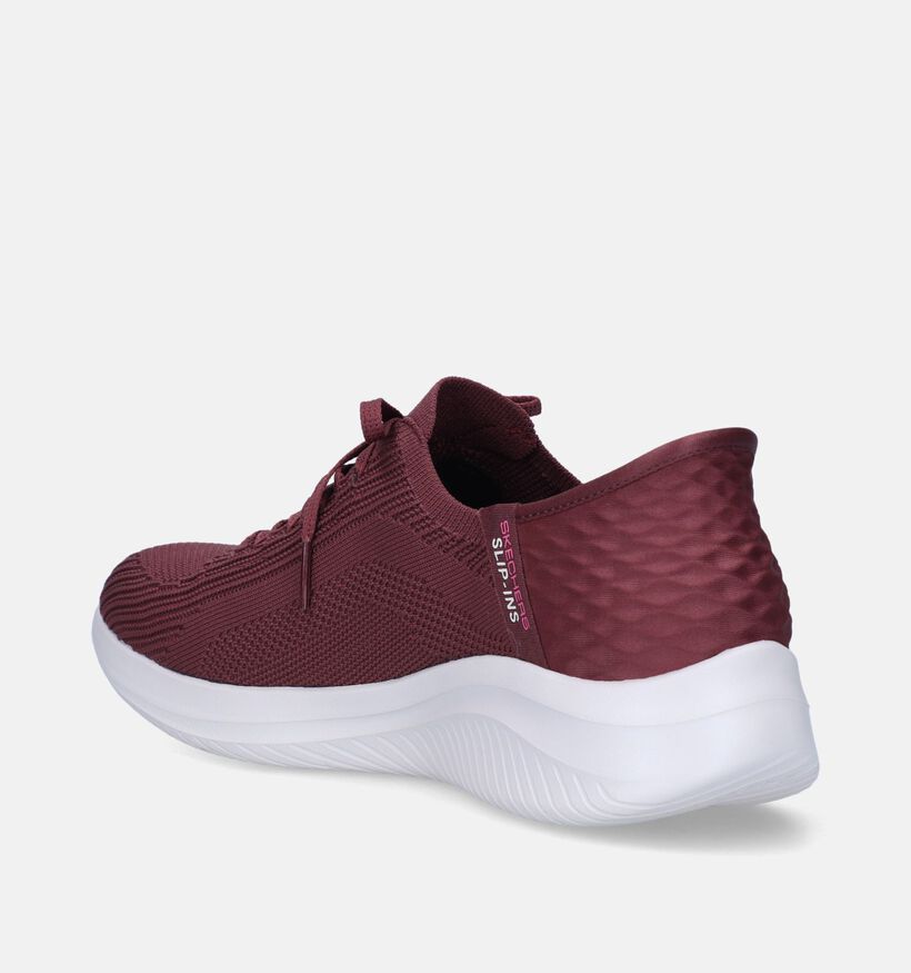 Skechers Ultra Flex 3.0 Brilliant Slip-ins en Bordeaux pour femmes (343903)