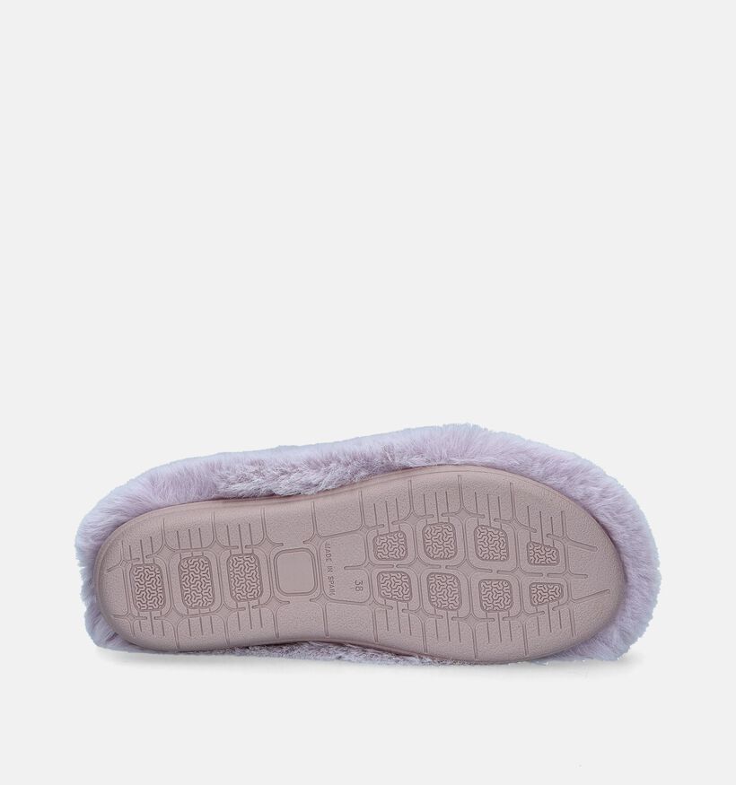 Scholl Maddy Pantoufles en Mauve pour femmes (348856) - pour semelles orthopédiques