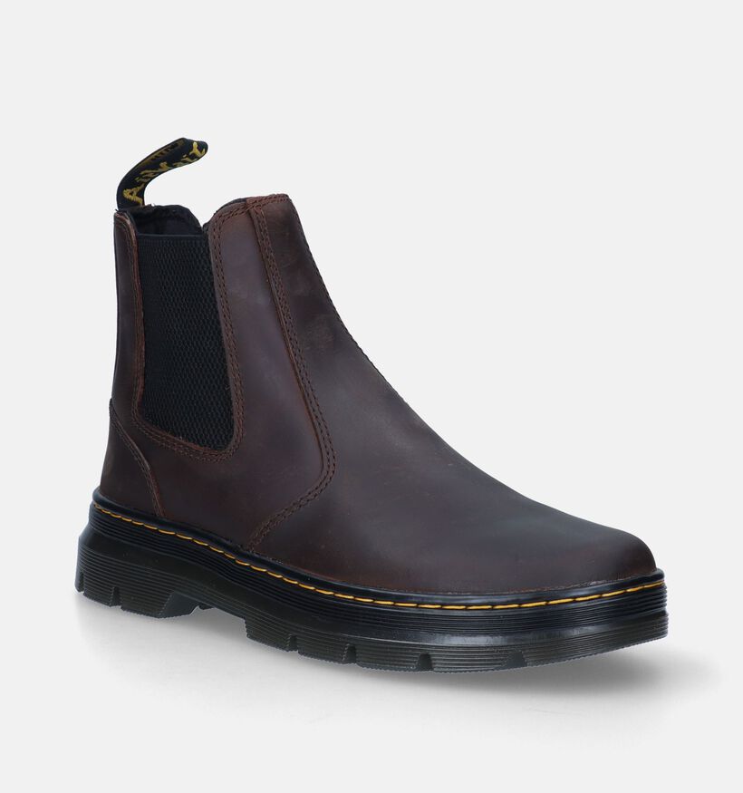 Dr. Martens Embury Leather Bruine Chelsea boots voor heren (343739) - geschikt voor steunzolen