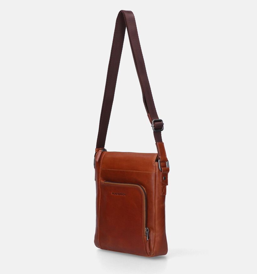 Maverick Cognac Crossbody tas voor heren (349904)