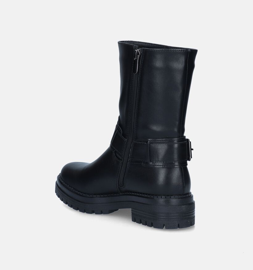 Poelman Bottines motardes en Noir pour femmes (345499)