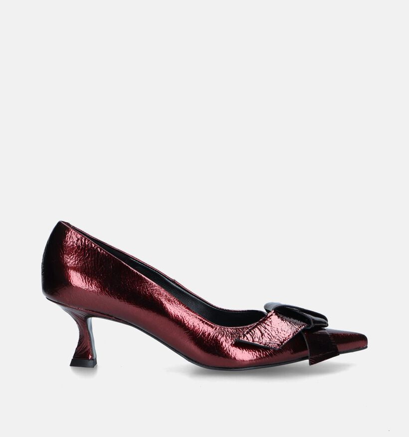 Zinda Bordeaux Pumps met strik voor dames (348866)