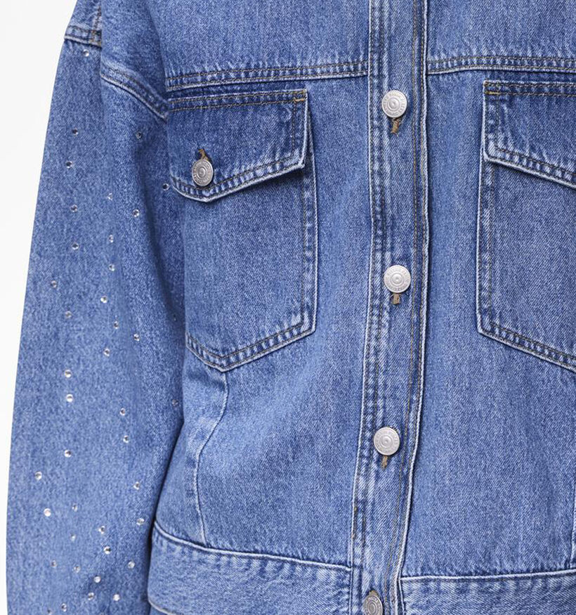 Pieces Sky Veste en jeans en Bleu pour femmes (342008)