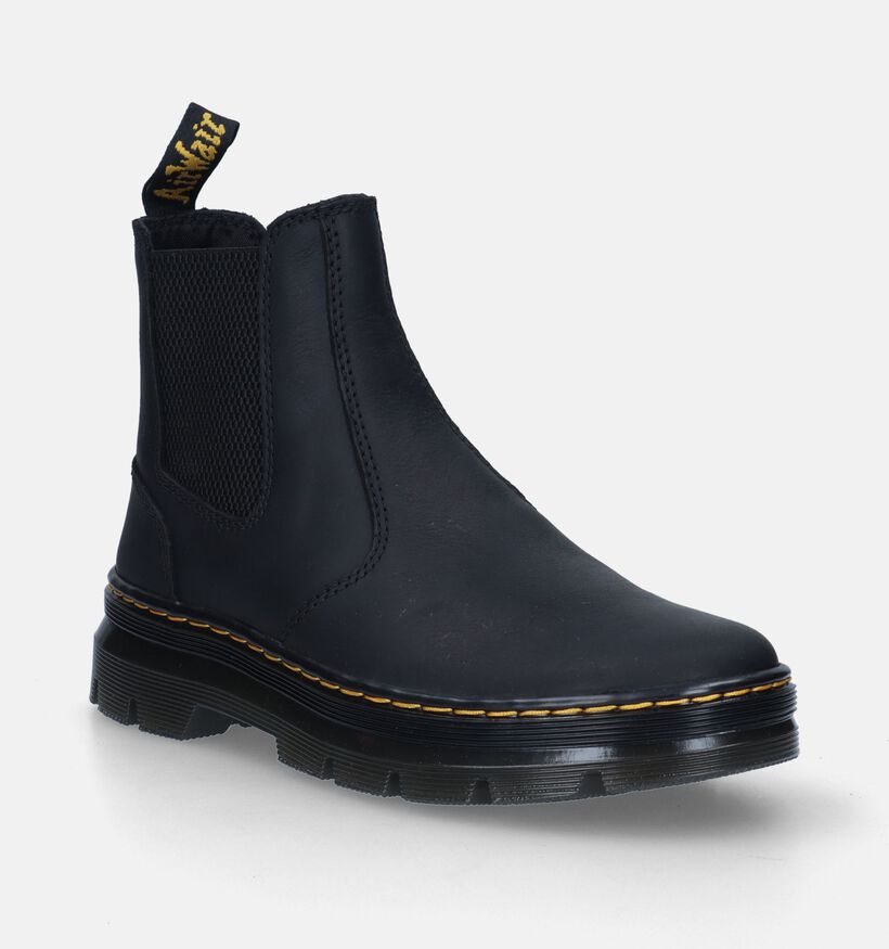 Dr. Martens Embury Leather Zwarte Chelsea boots voor dames (343609) - geschikt voor steunzolen