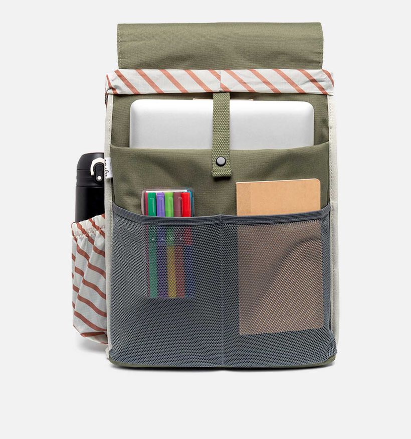 Lefrik Scout Stripes Sac à dos pour ordinateur en Vert Kaki pour femmes, hommes (345887)