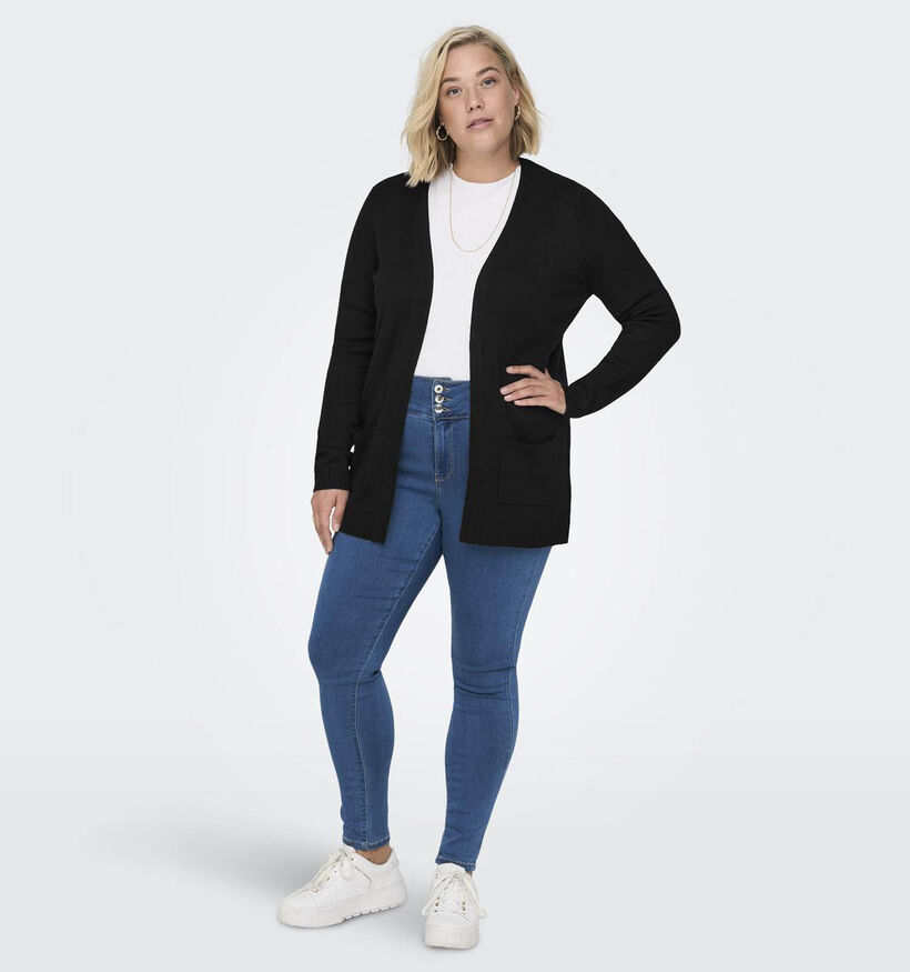 ONLY Carmakoma Esly Zwarte Cardigan voor dames (344205)