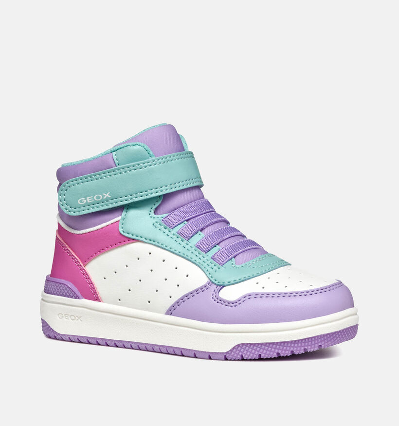 Geox Washiba Witte Sneakers voor meisjes (344535) - geschikt voor steunzolen