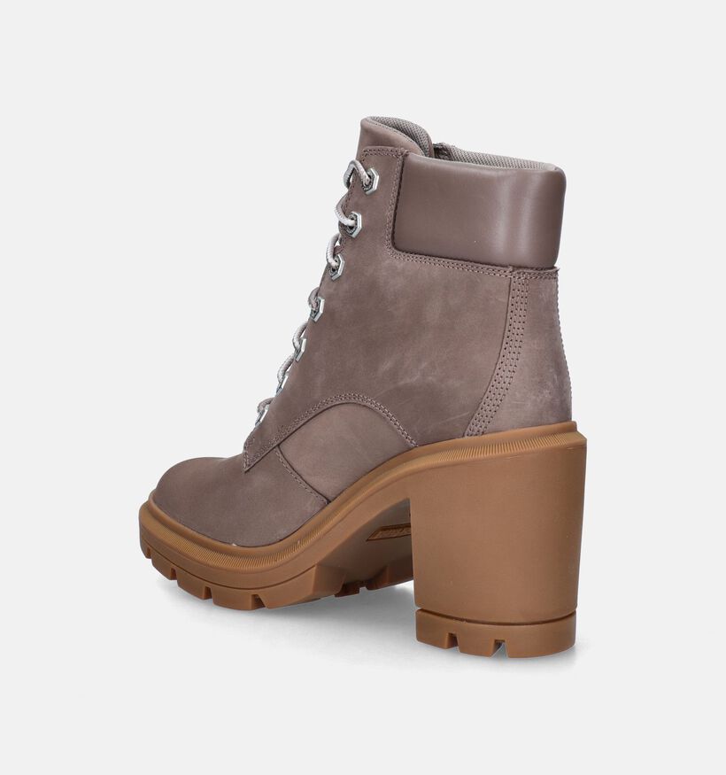 Timberland Allington Heights 6IN Taupe Enkellaarzen voor dames (346053) - geschikt voor steunzolen