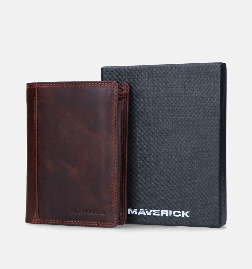 Maverick Portefeuille en Marron pour hommes (349892)