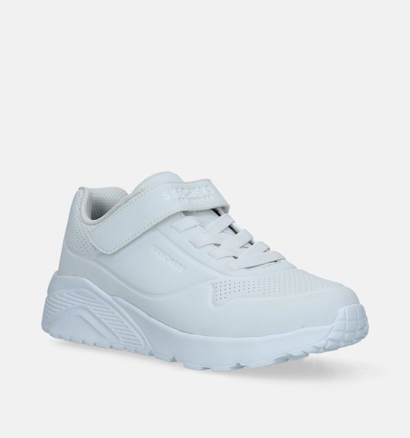 Skechers Uno Lite Vendox Witte Sneakers voor jongens, meisjes (345240)