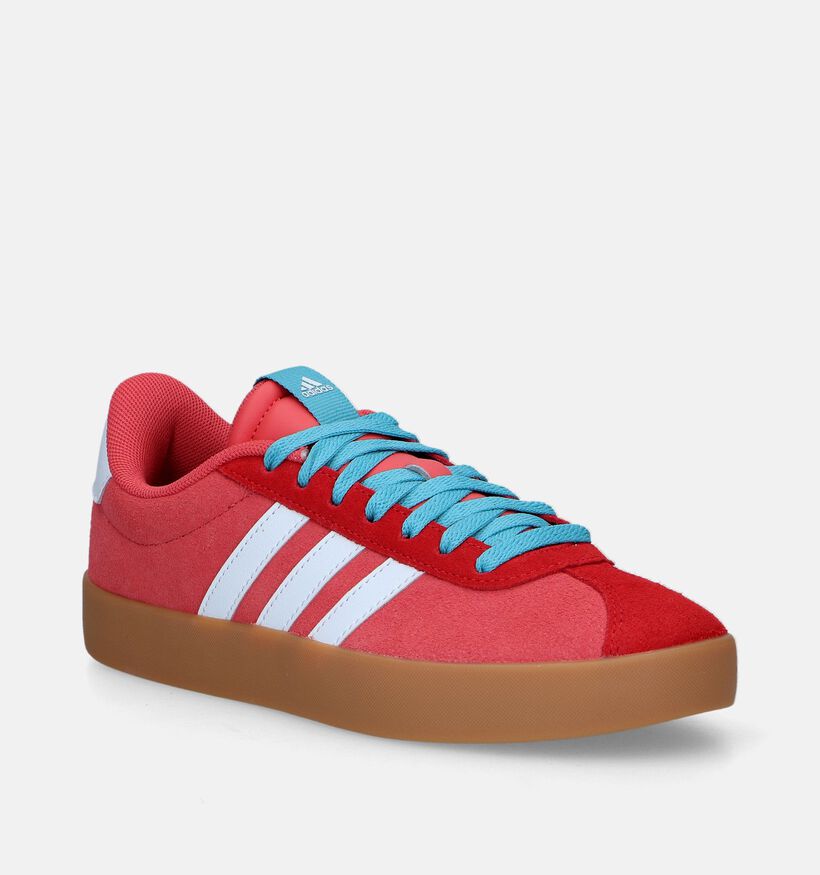 adidas VL Court 3.0 Rode Sneakers voor dames (343371)