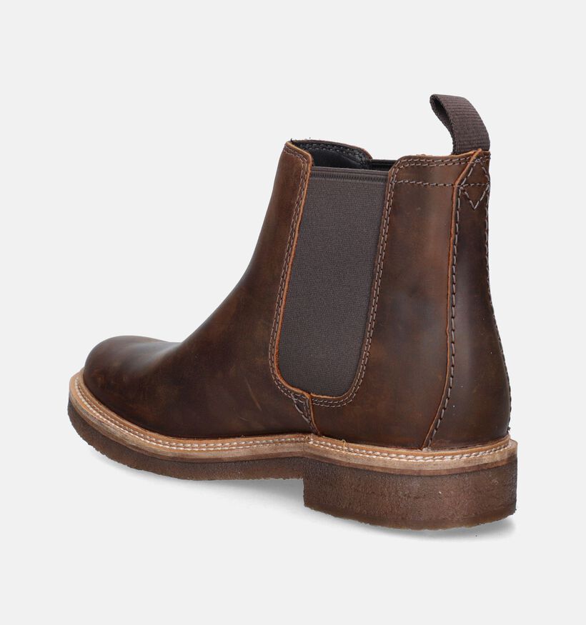 Clarks Clarkdale Easy Cognac Chelsea boots voor heren (346668) - geschikt voor steunzolen