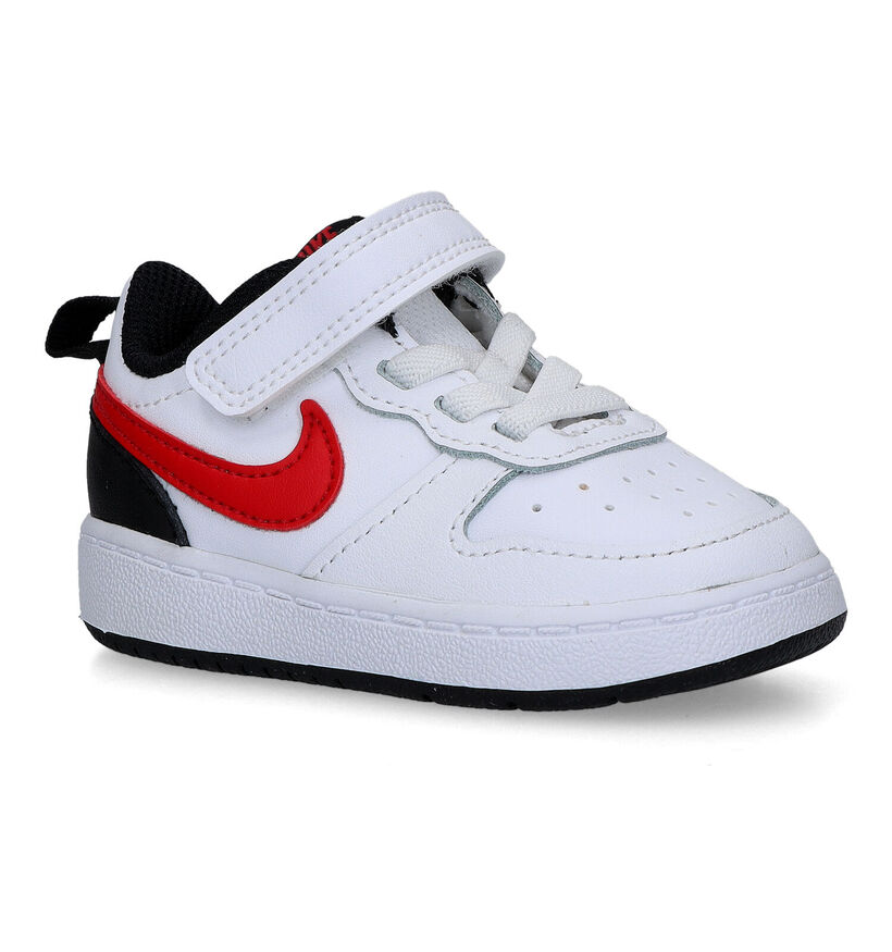 Chaussures Nike Court Borough Low 2 (TDV) pour bébé - Blanc/Noir