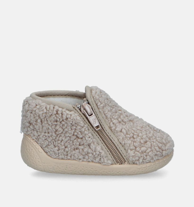 Milo & Mila Pantoufles pour bébé en Beige pour filles, garçons (348621)