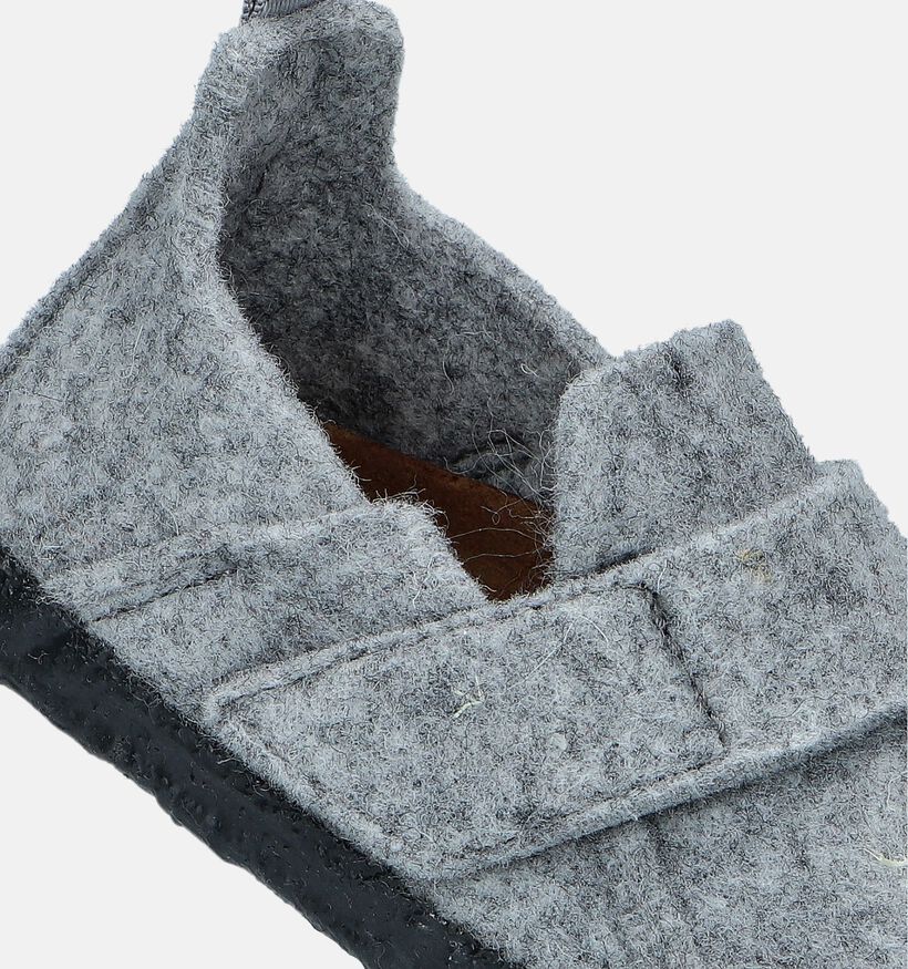 Birkenstock Zermatt HL Grijze Pantoffels voor jongens, meisjes (343913)