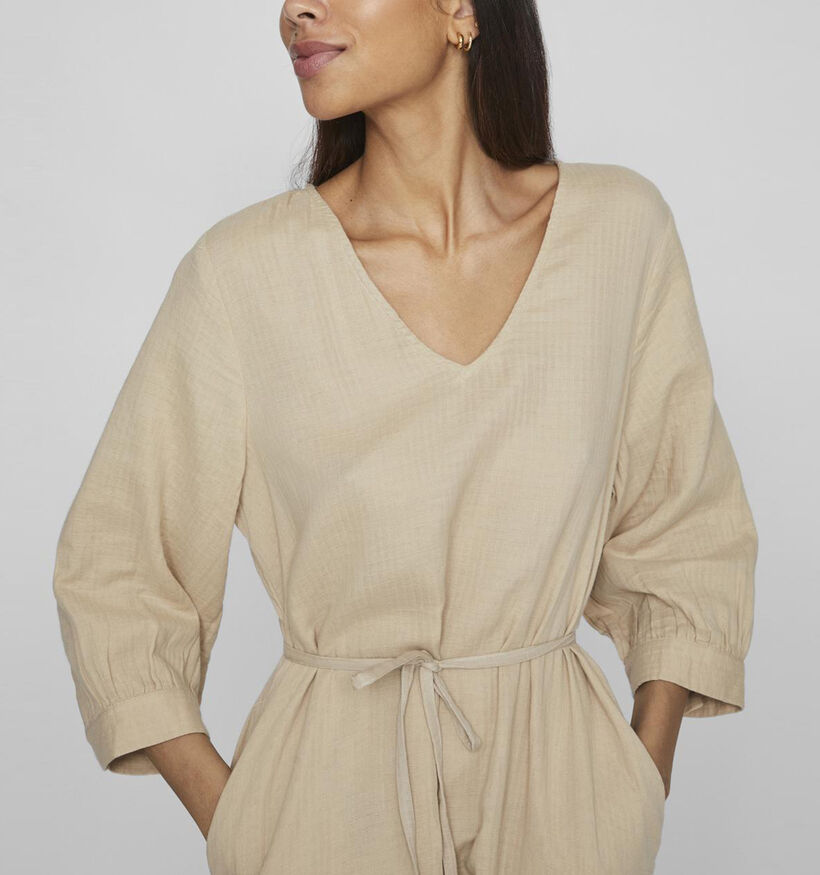 Vila Lania Beige Midi jurk voor dames (342095)