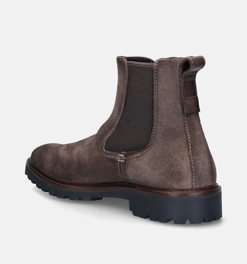 Berkelmans Paletti Chelsea boots en Taupe pour hommes (347812) - pour semelles orthopédiques