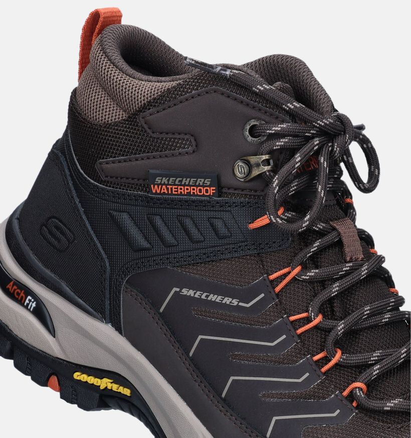 Skechers Arch Fit Dawson Raveno Bruine Wandelschoenen voor heren (346788) - geschikt voor steunzolen