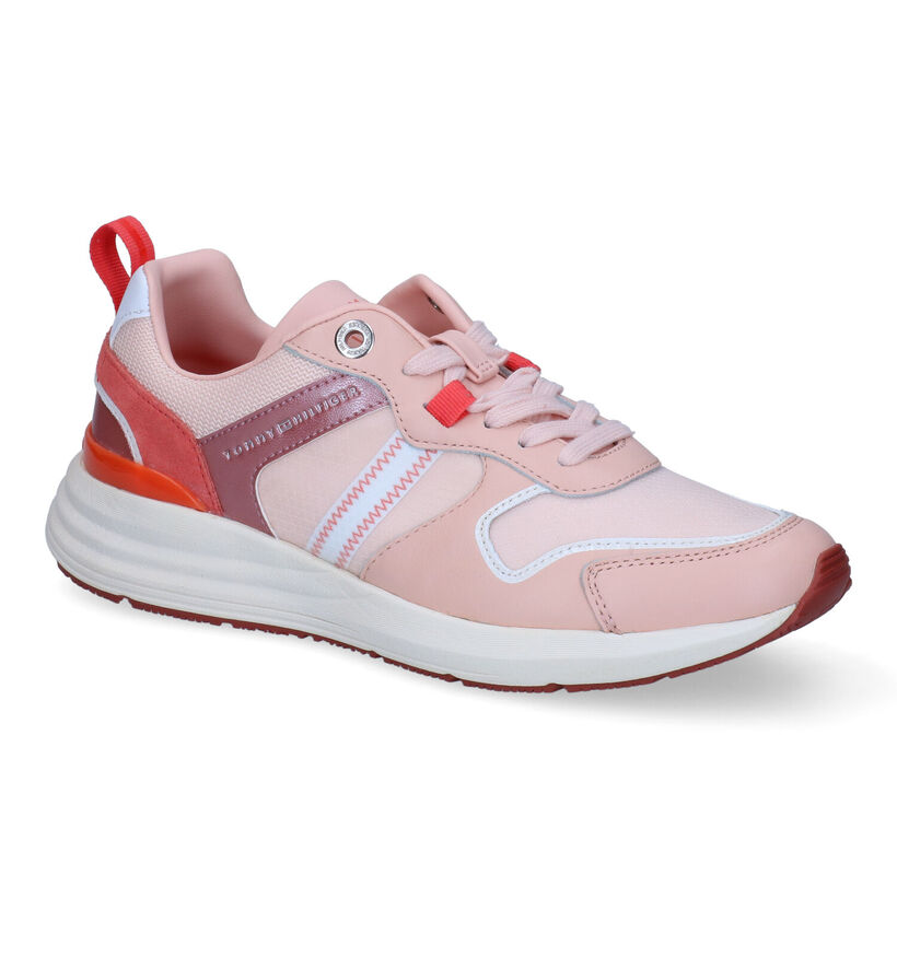 Tommy Hilfiger Metallic Casual Retro Baskets en Rose pour femmes (300630) - pour semelles orthopédiques