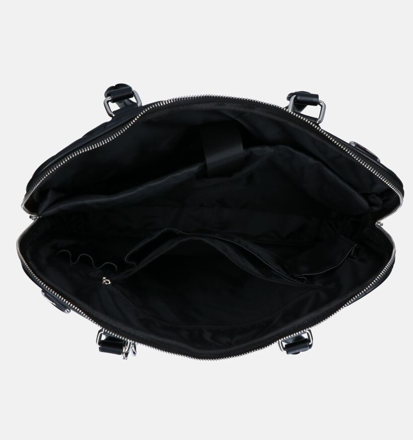 Olivia Lauren Cowhide Sac pour ordinateur portable en Noir pour femmes (349653)