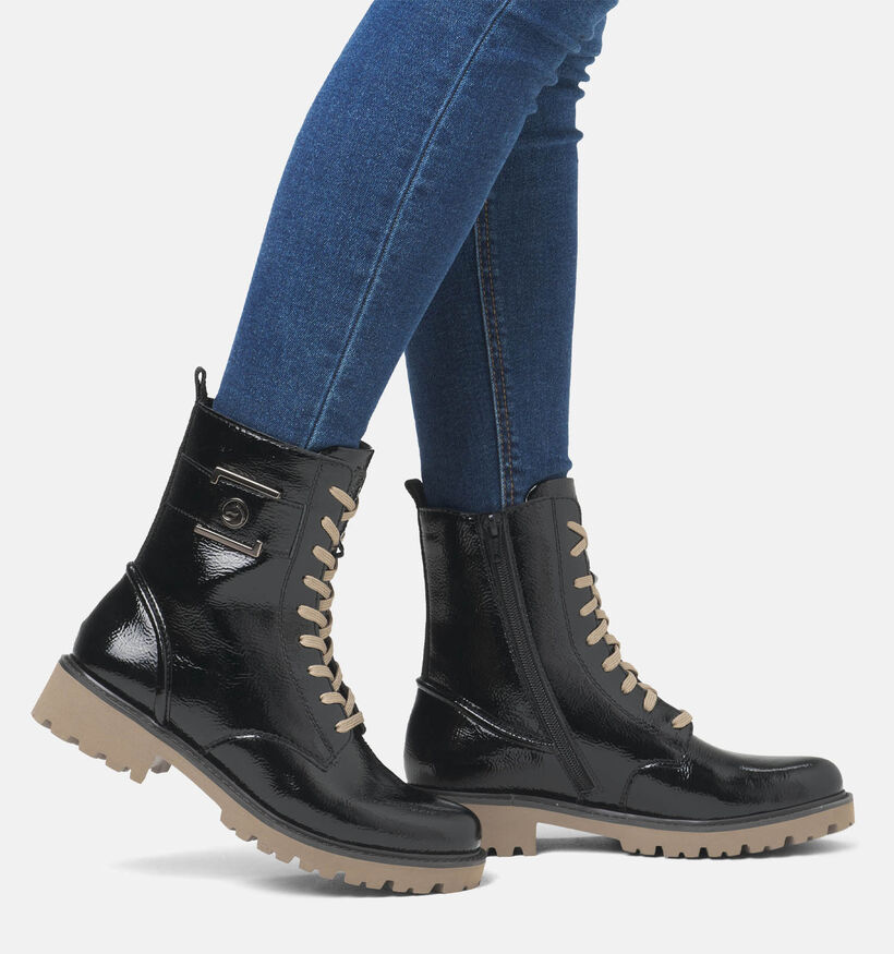 Remonte Boots à lacets en Noir pour femmes (347256) - pour semelles orthopédiques